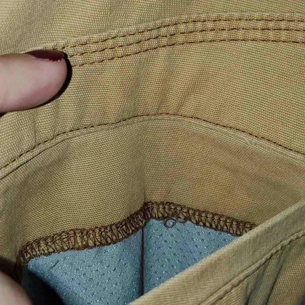 Wrangler Mens 44 x 30 Tan Hiking Pants Zipper Pocket Carpenter Stretch  NW855BE